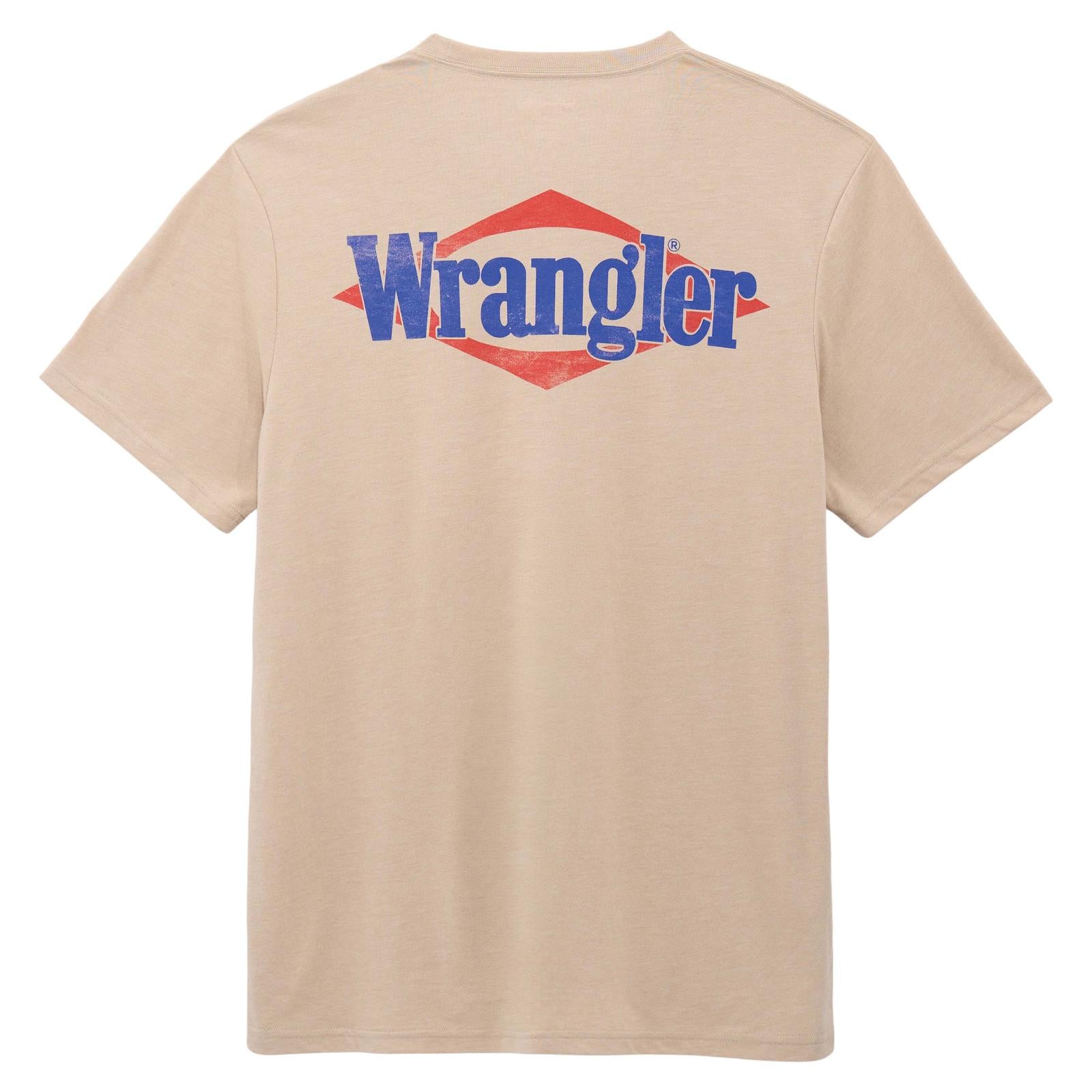 Wrangler® Graphic Short Sleeve Pocket T-Shirt – Oxford Tan Heather | 112375807
