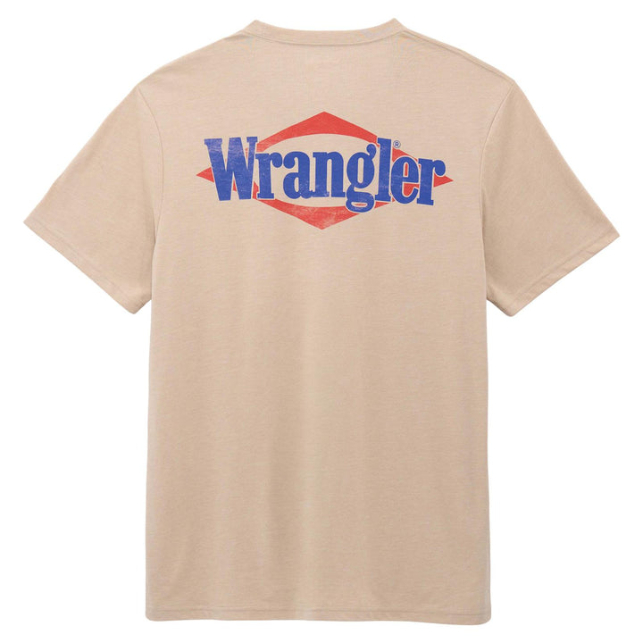 Wrangler® Graphic Short Sleeve Pocket T-Shirt – Oxford Tan Heather | 112375807