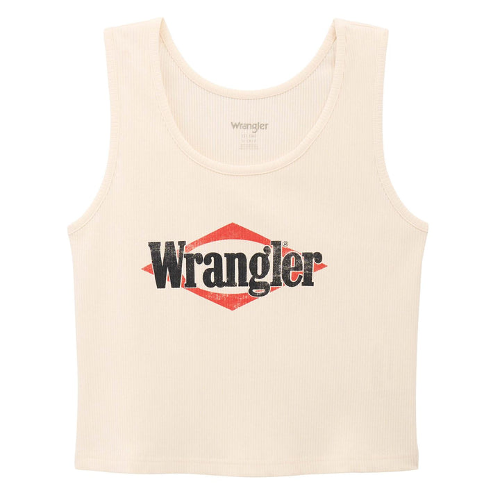Wrangler® Graphic Slim Crop Tank – Whisper White | 112375857