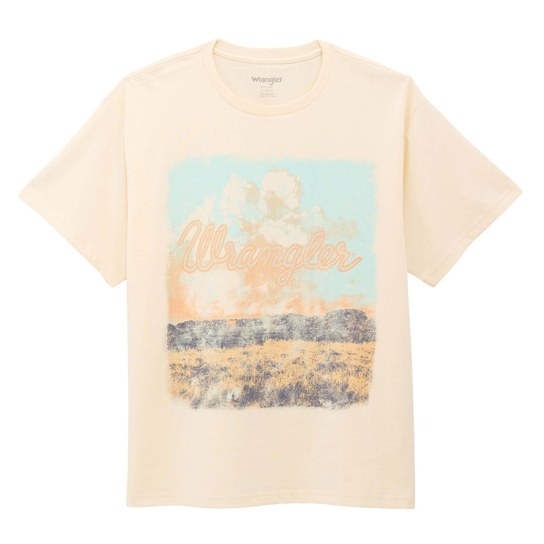 Wrangler Retro® Graphic Short Sleeve T-Shirt – Girlfriend Fit – Antique White | 112375896