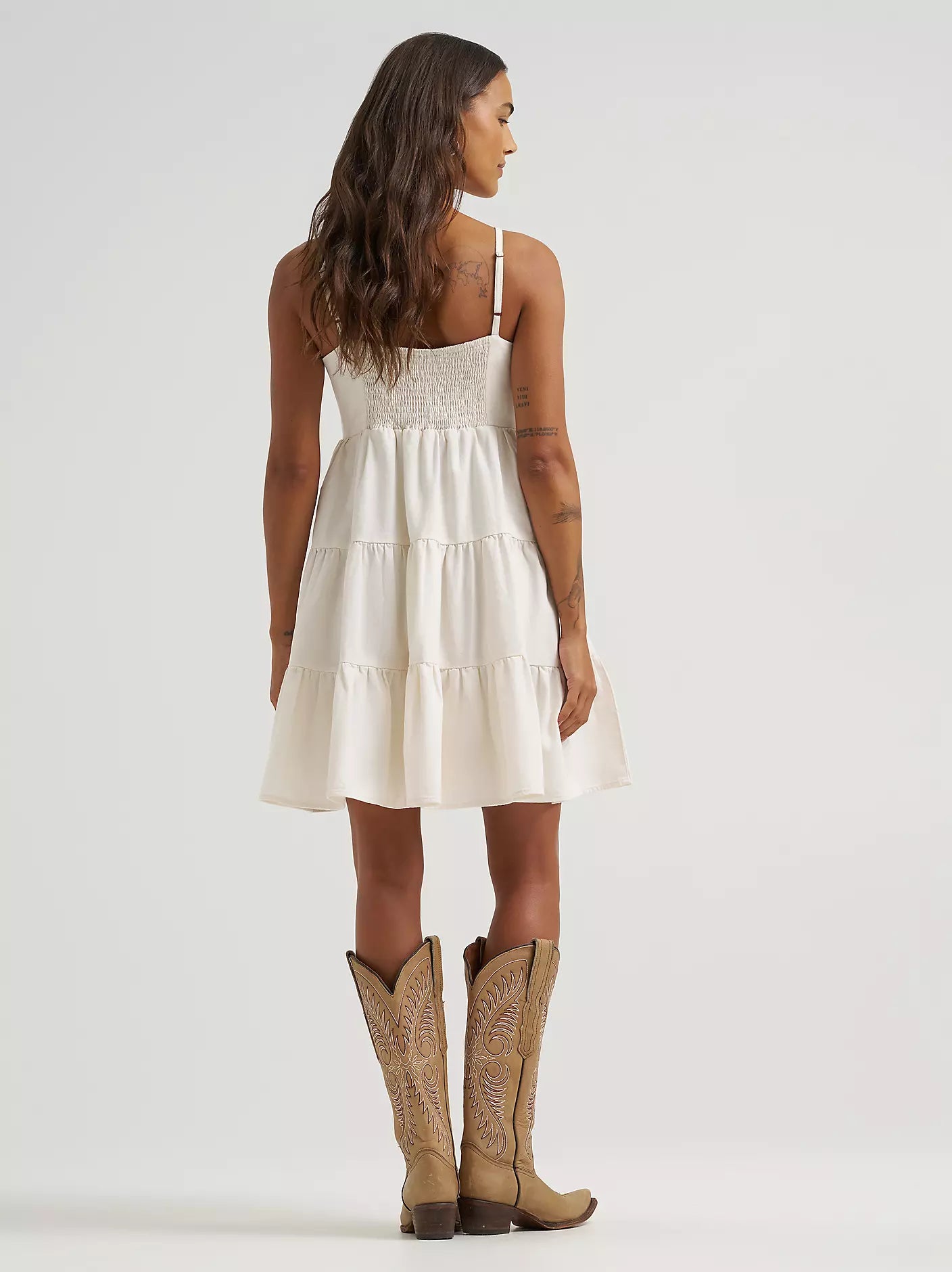 WOMENS WRANGLER RETRO TIERED MINI DRESS: 112379515