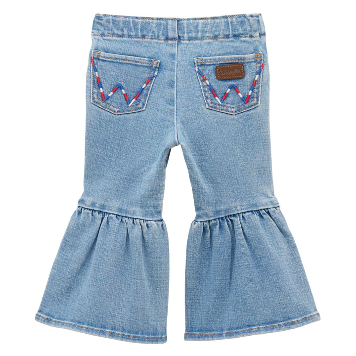 Wrangler® Baby Girl Flare Jean – Sky | 112379568