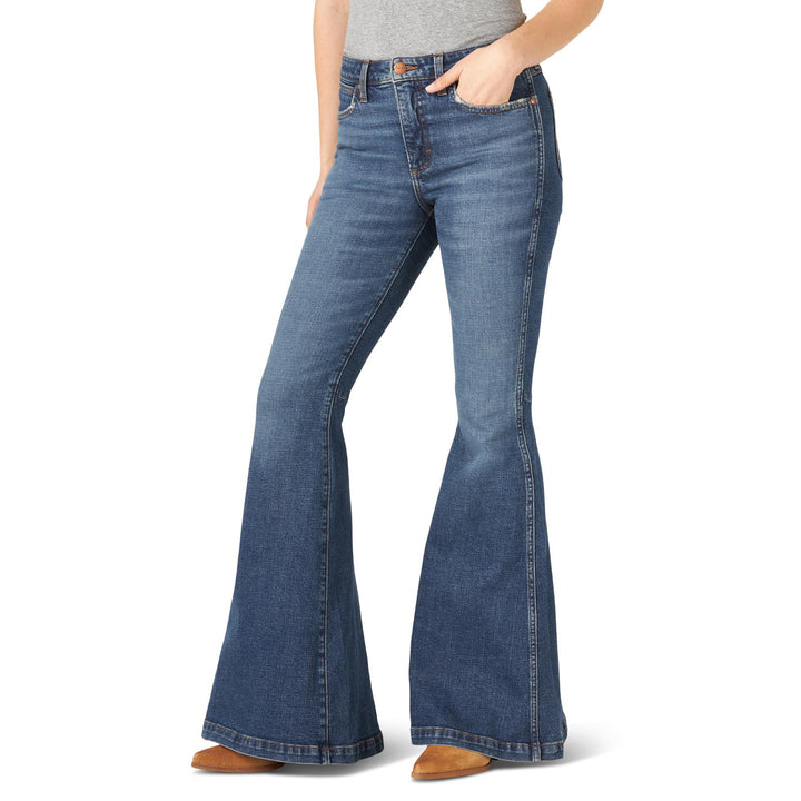 Wrangler® Retro “Green Jean” High-Rise Trumpet Flare Jean – Paige (11MPFKP)