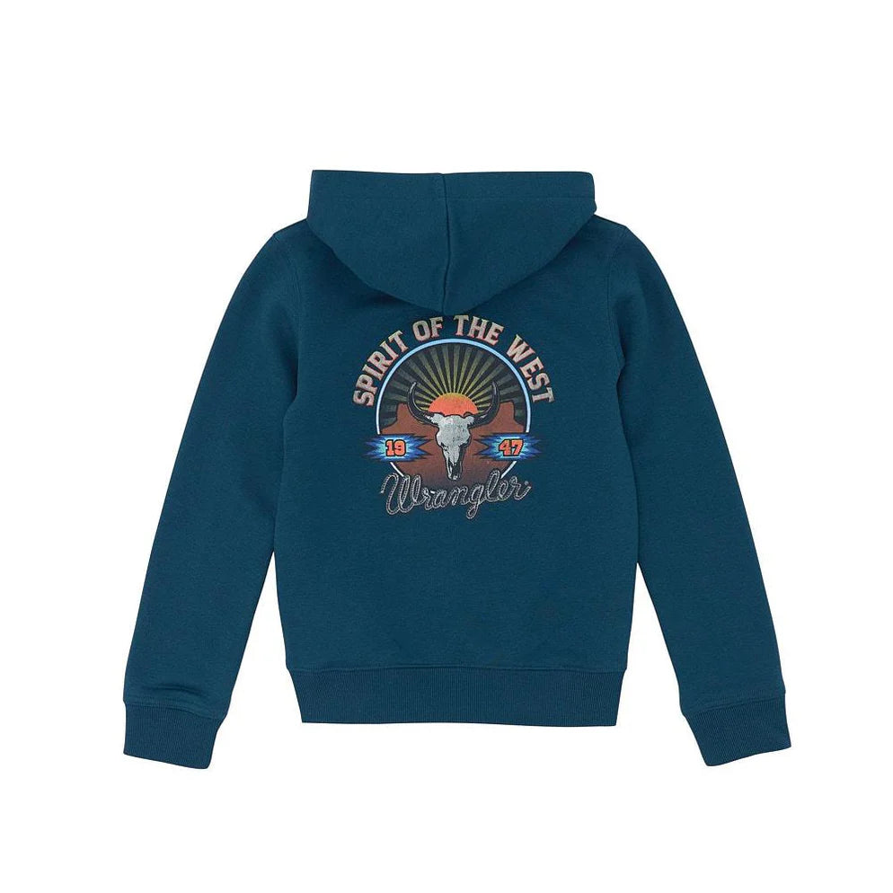 Wrangler® Boys Graphic Hoodie – Regular Fit – Reflecting Pond (112365741)