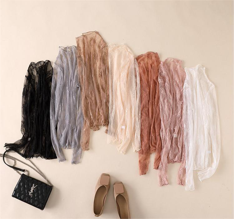 Lace Mesh Top: Coffee / Missy / XL
