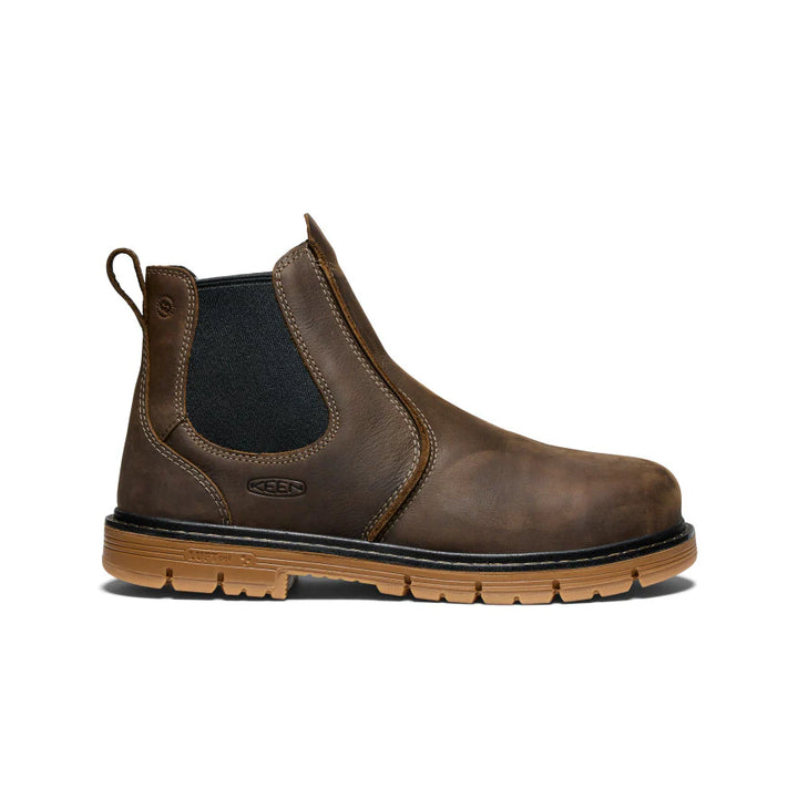 KEEN San Jose 90° Chelsea Aluminum Toe Boot – Cascade Brown/Gum (Style 1030647)
