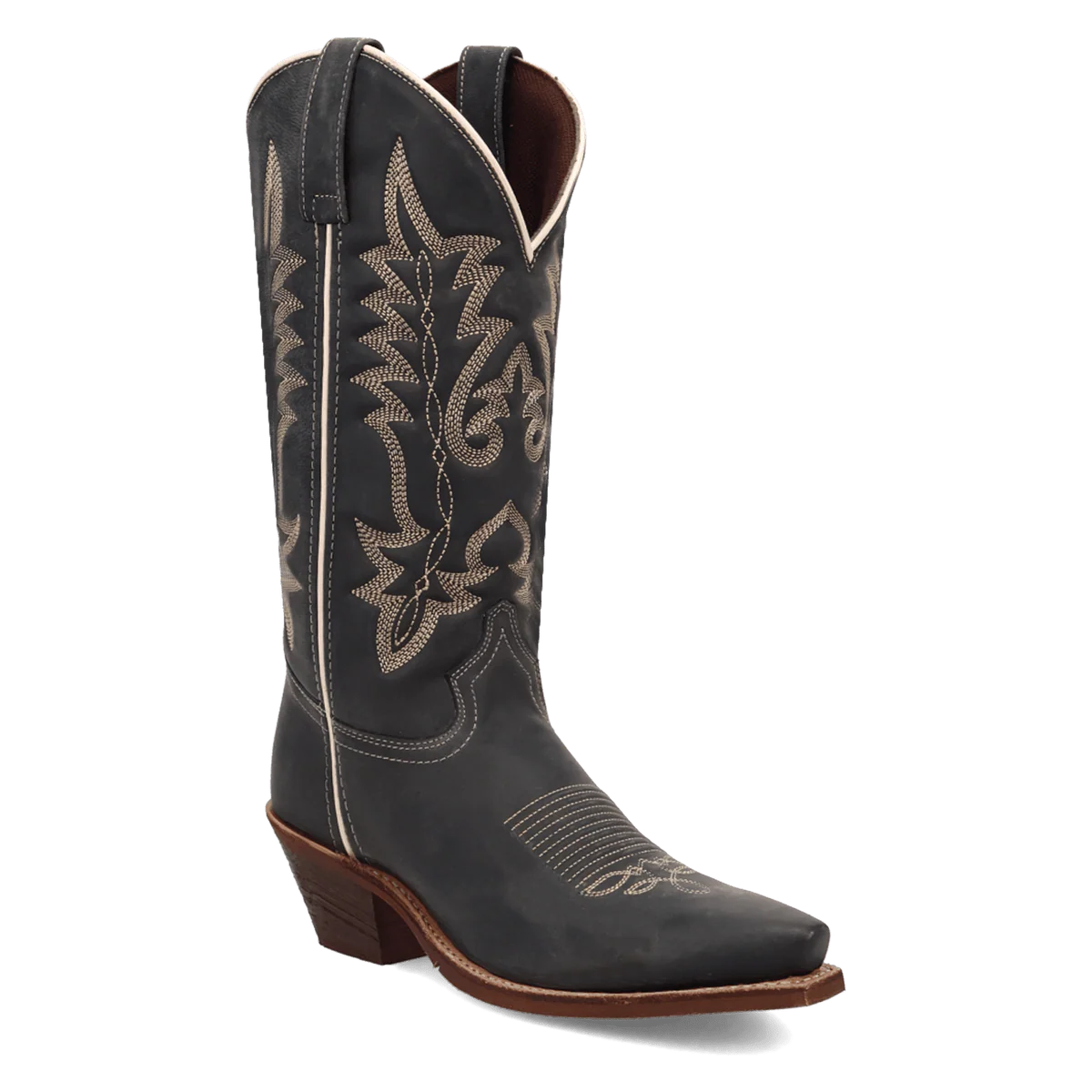 Laredo Carly 12" Navy Leather Western Boot – Snip Toe 20024