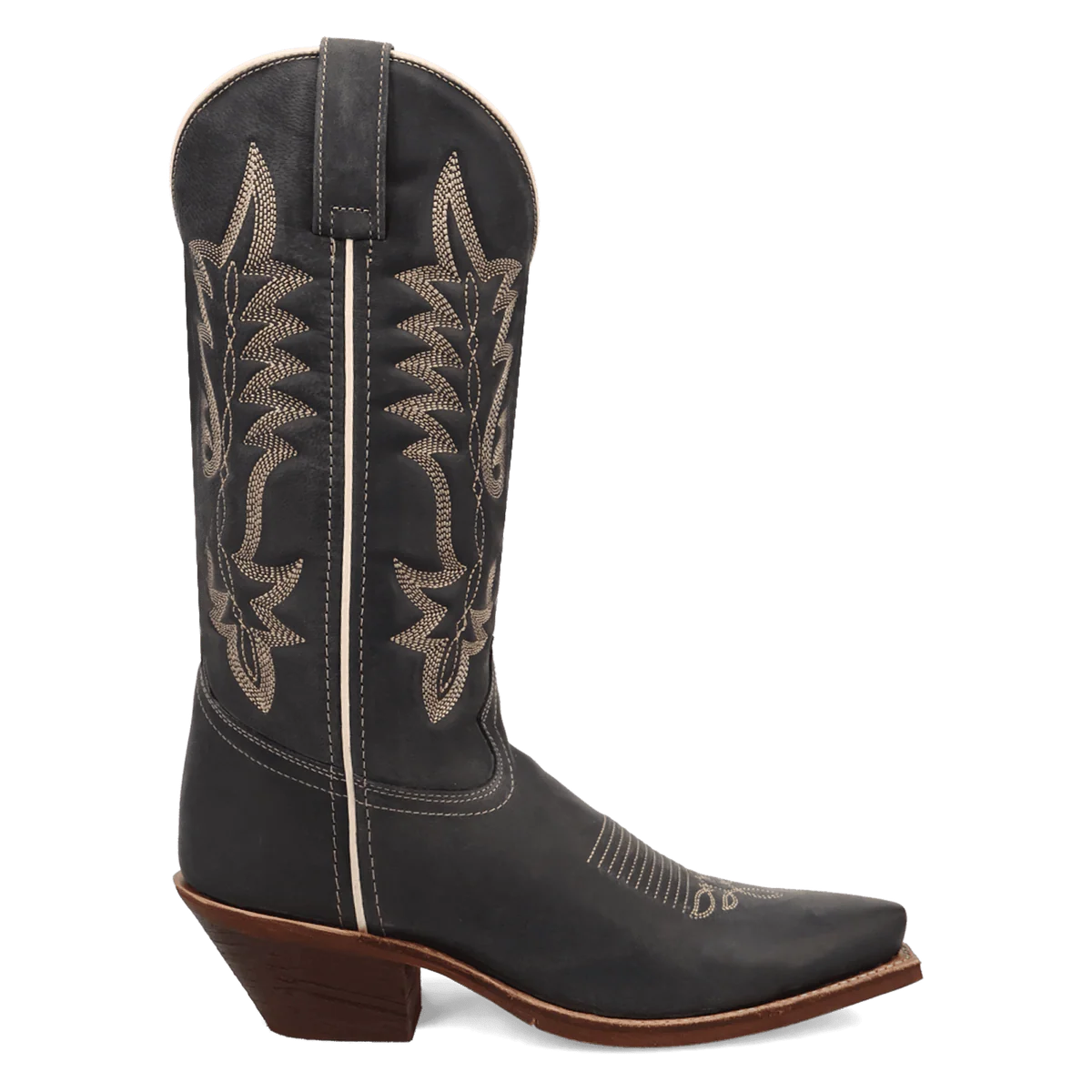 Laredo Carly 12" Navy Leather Western Boot – Snip Toe 20024