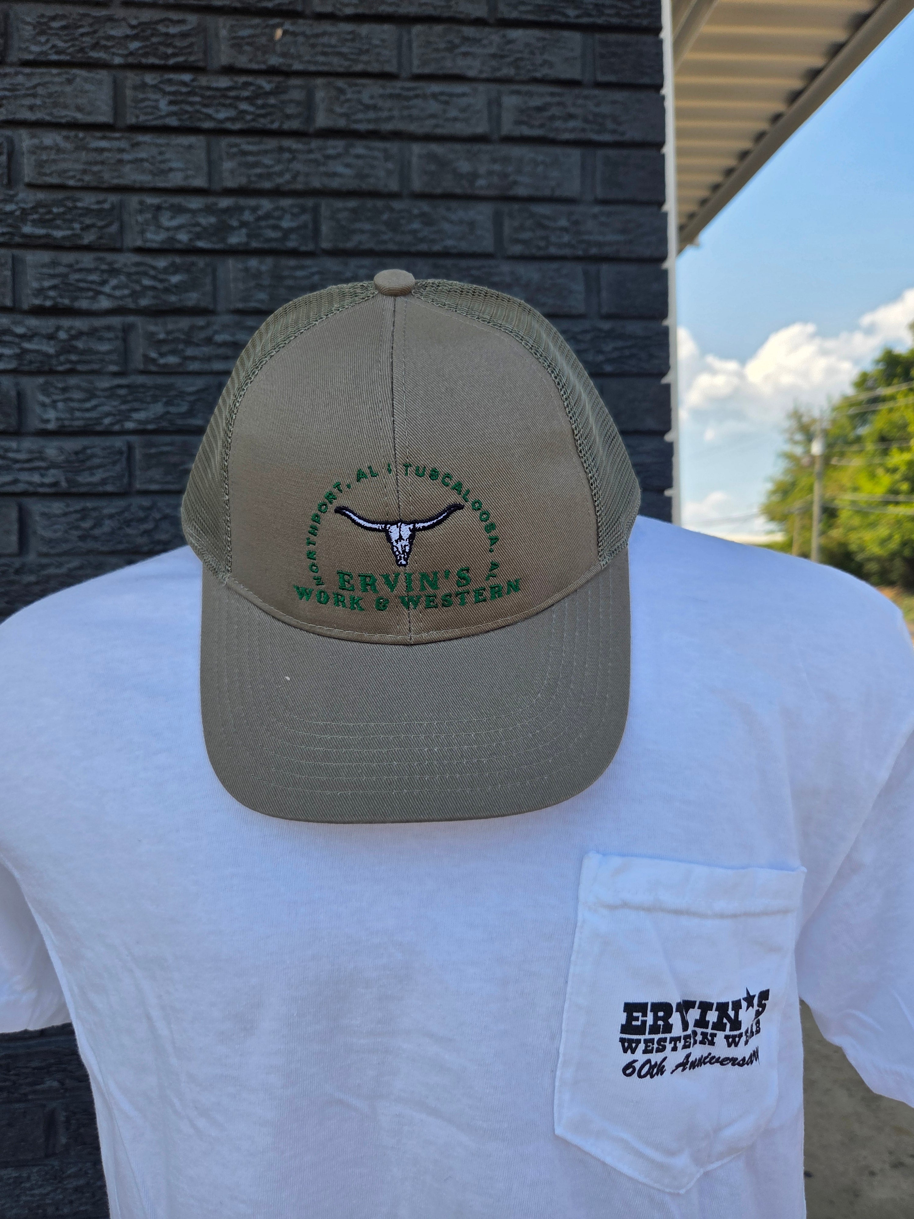 Ervin’s Velcro-Back Embroidered Cap