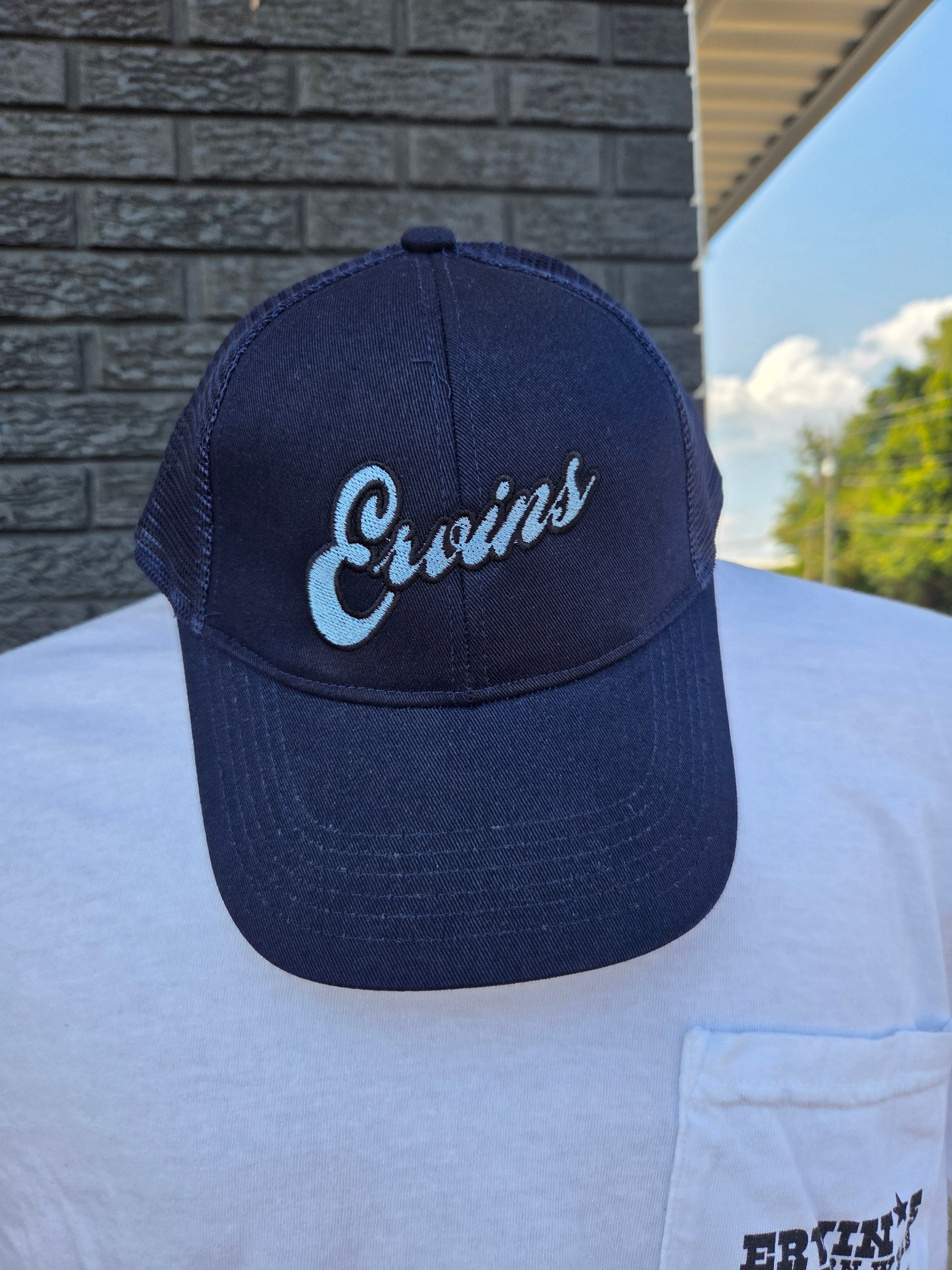 Ervin’s Velcro-Back Embroidered Cap