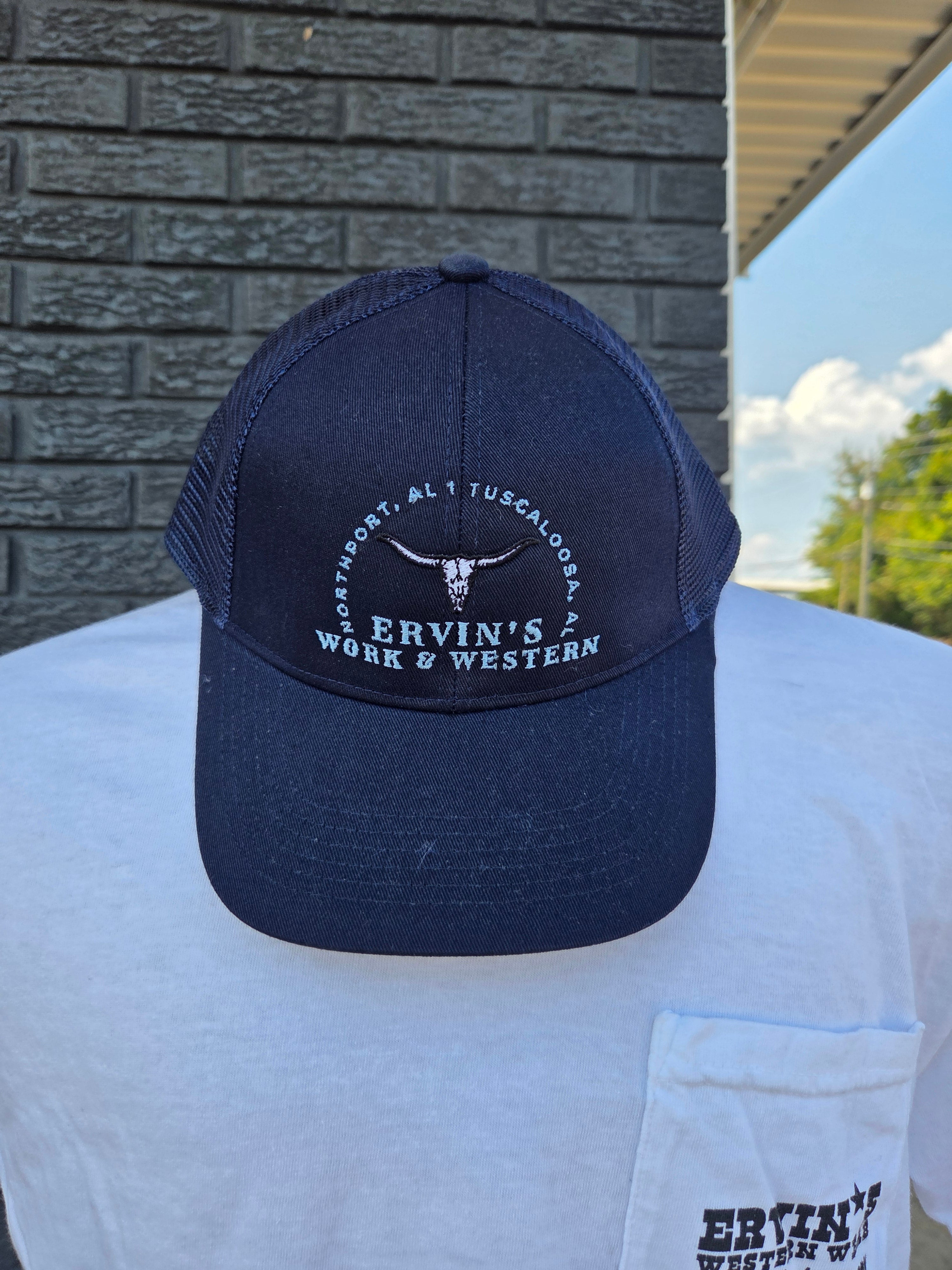 Ervin’s Velcro-Back Embroidered Cap