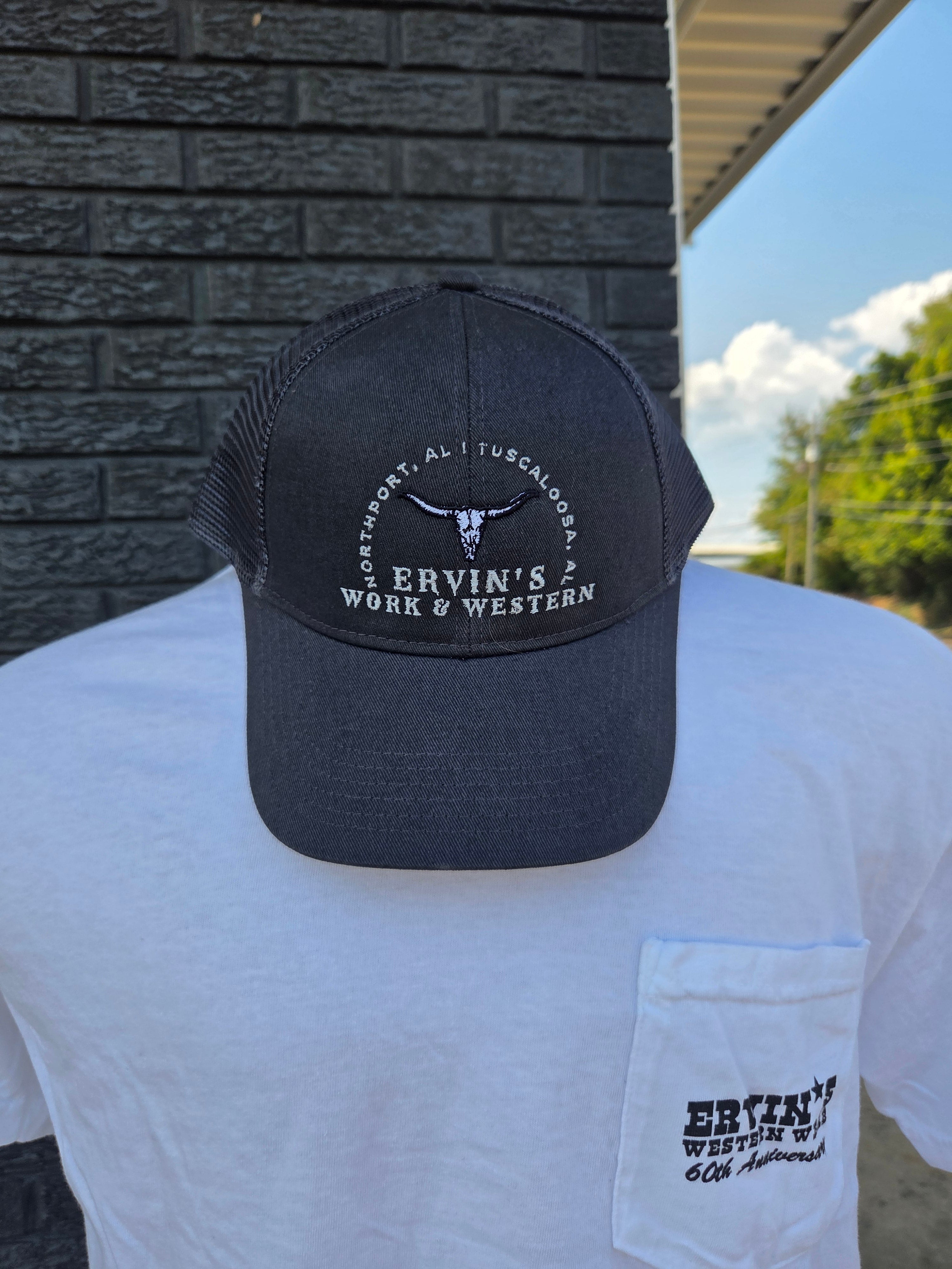 Ervin’s Velcro-Back Embroidered Cap