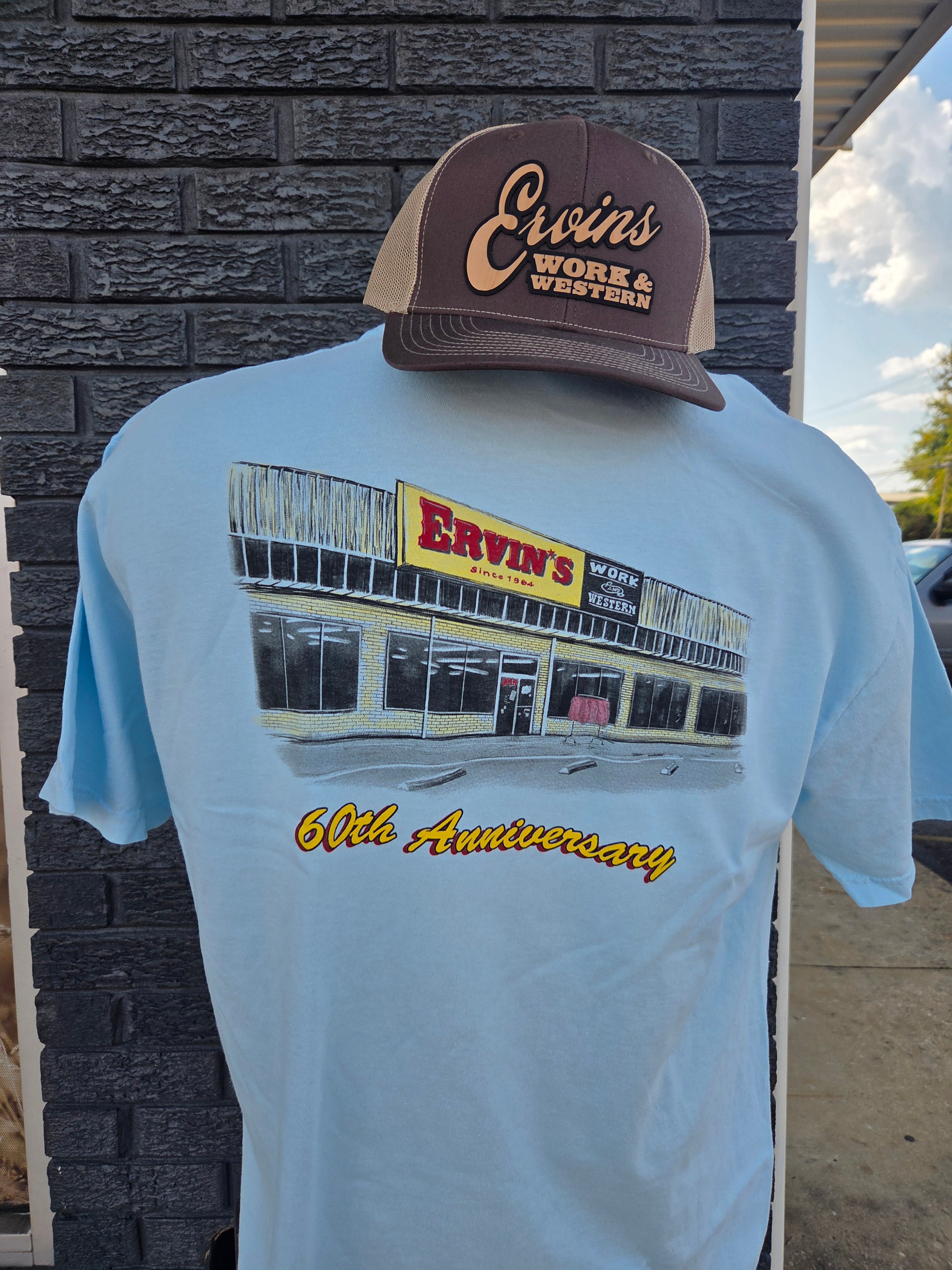 Limited Edition Ervin’s 60th Anniversary Comfort Color Pocket Tee