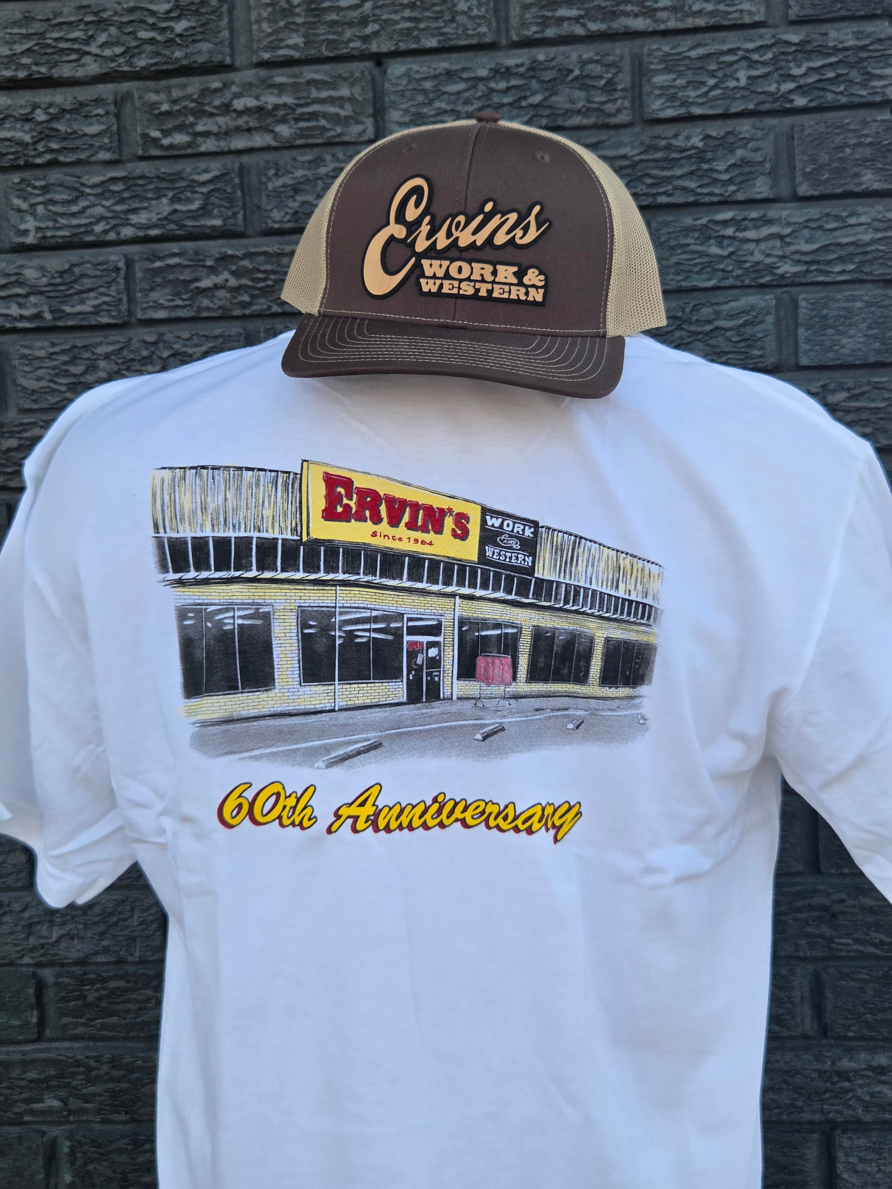 Limited Edition Ervin’s 60th Anniversary Comfort Color Pocket Tee