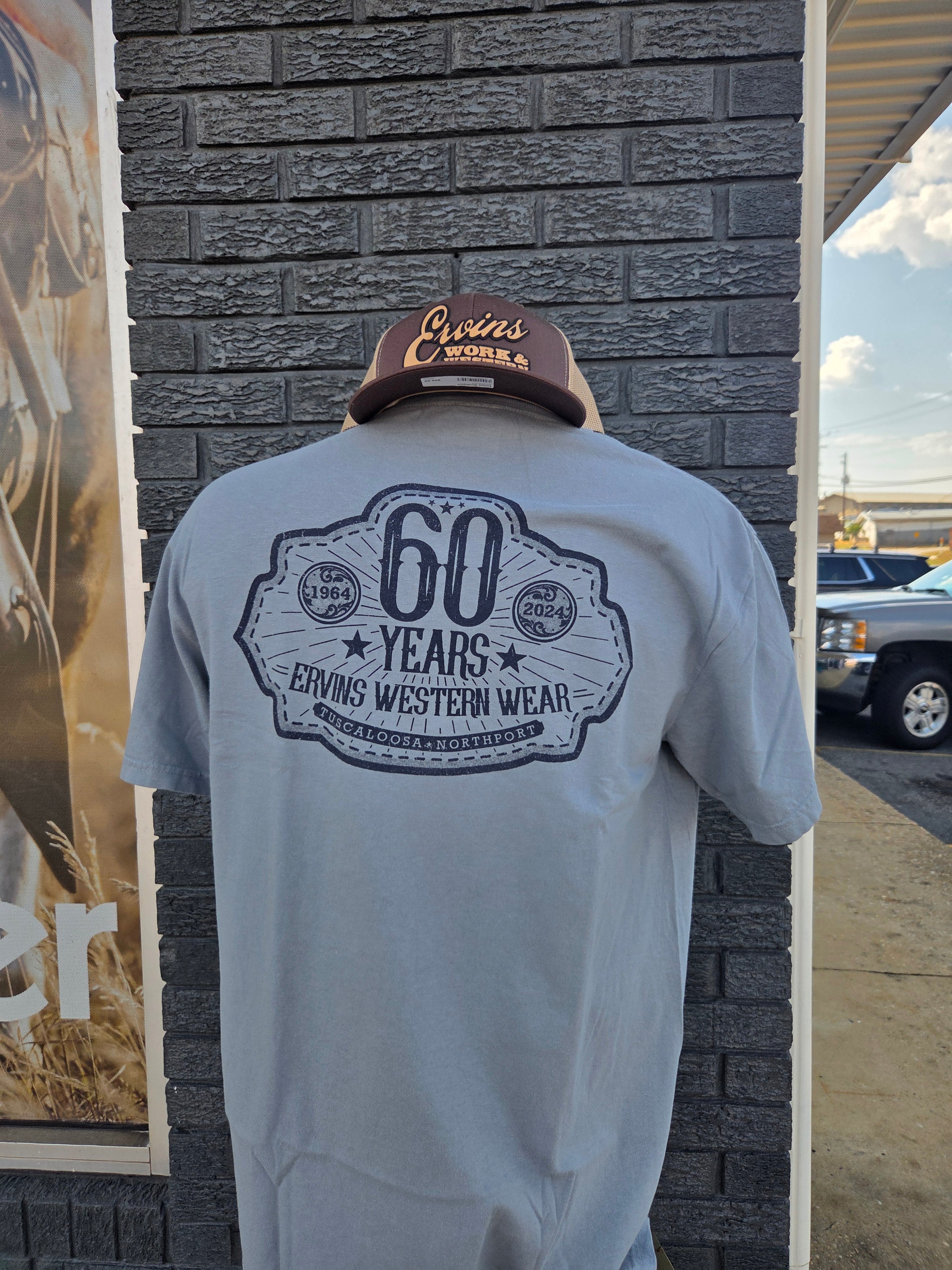 Limited Edition Ervin’s 60th Anniversary Comfort Color Pocket Tee