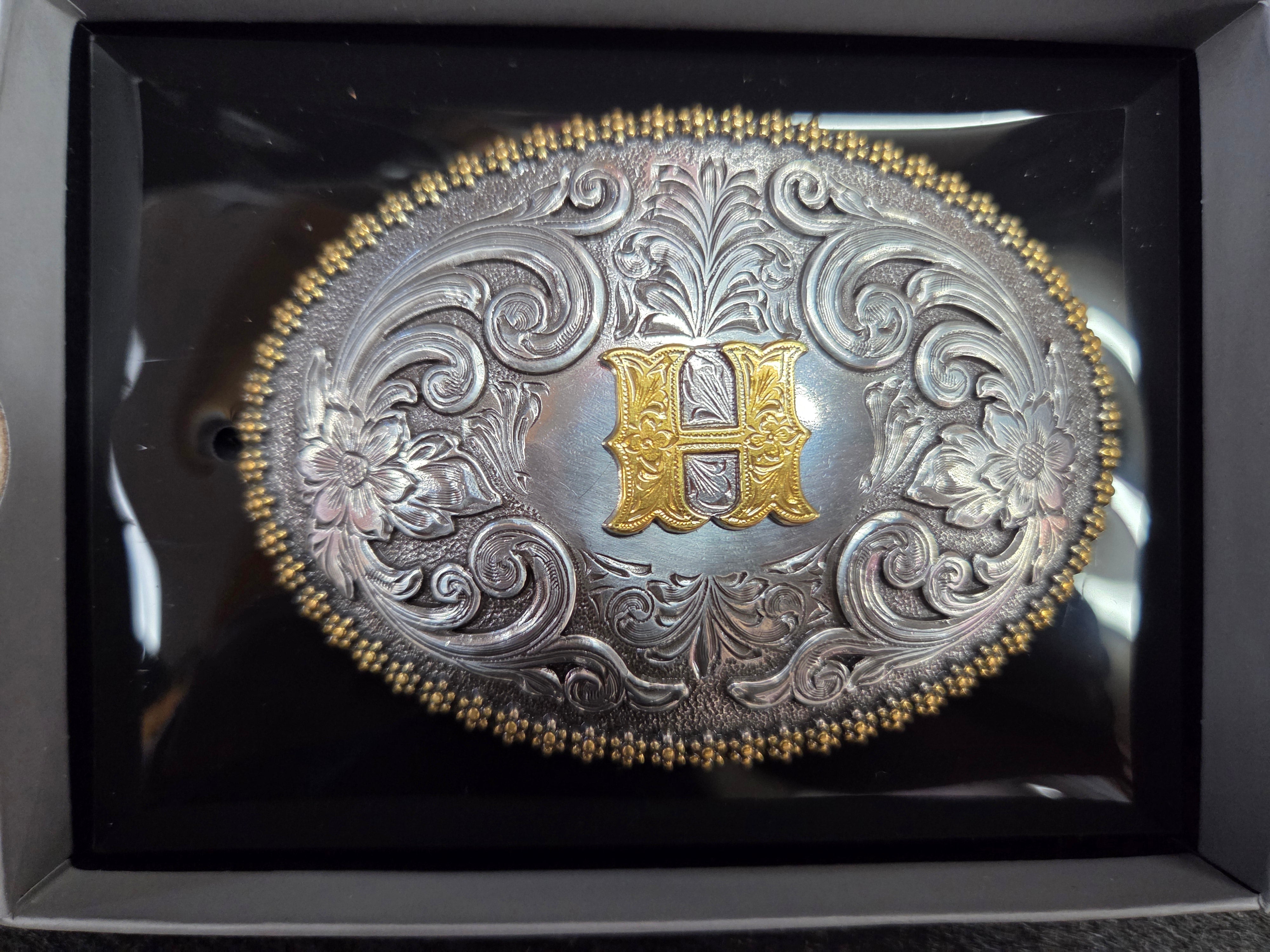 M&F Western Nocona Berry Oval Initial Belt Buckle – 37072