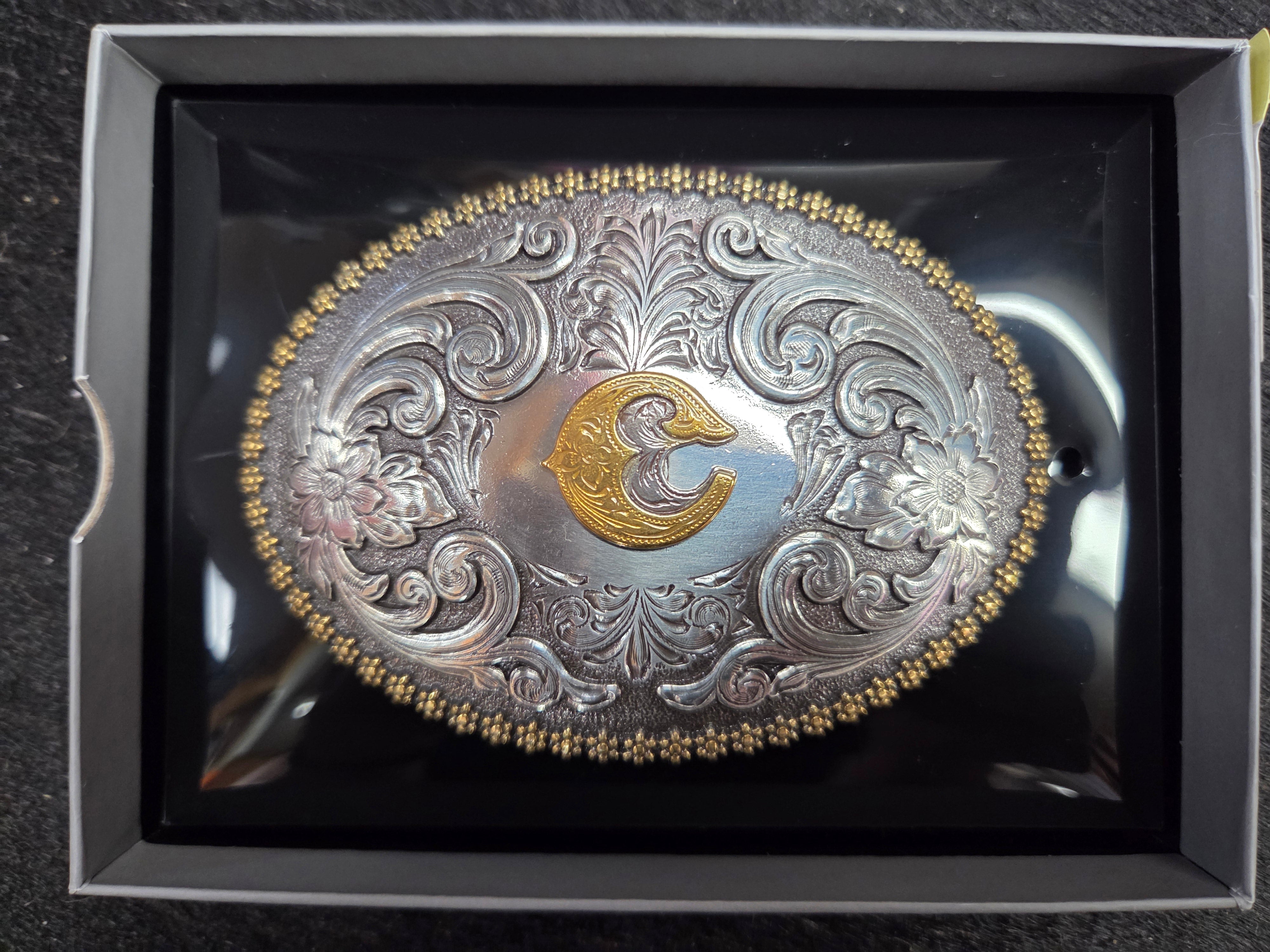 M&F Western Nocona Berry Oval Initial Belt Buckle – 37072