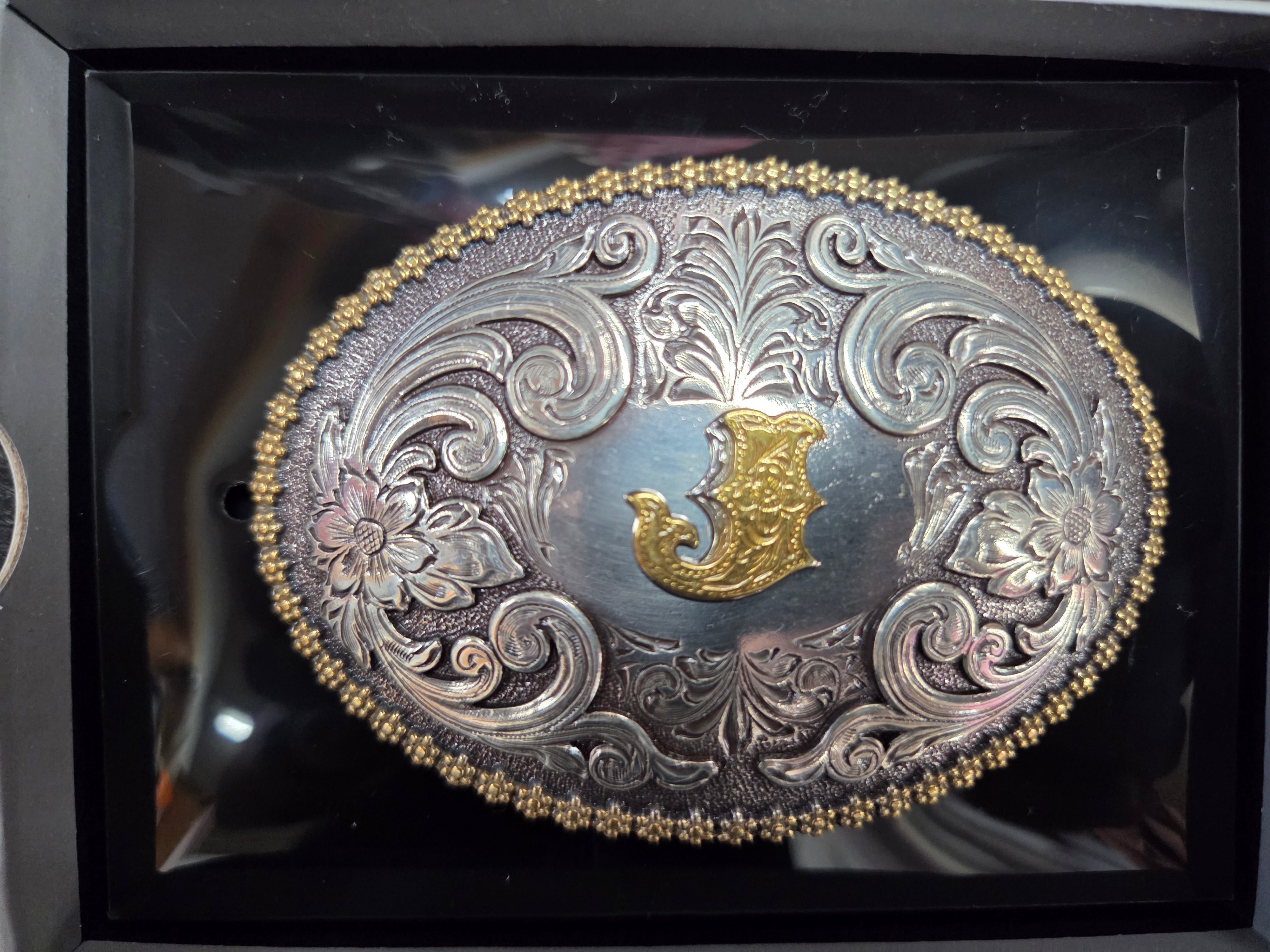M&F Western Nocona Berry Oval Initial Belt Buckle – 37072