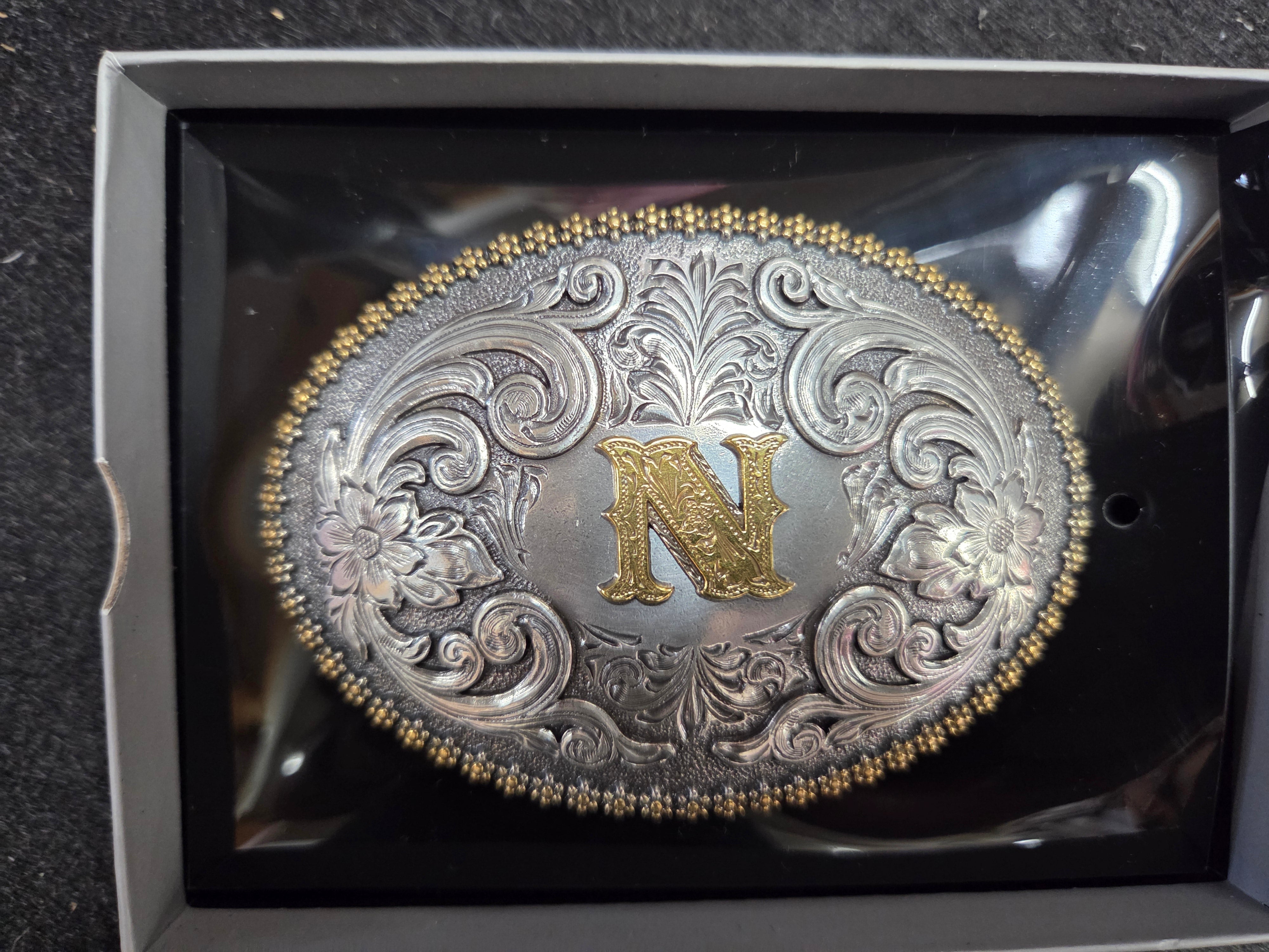 M&F Western Nocona Berry Oval Initial Belt Buckle – 37072