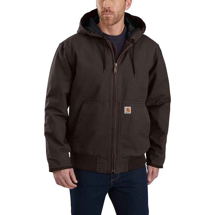 Carhartt Men’s Insulated Active Jac – 12 oz Washed Duck Canvas – Loose Fit (Style 104050)