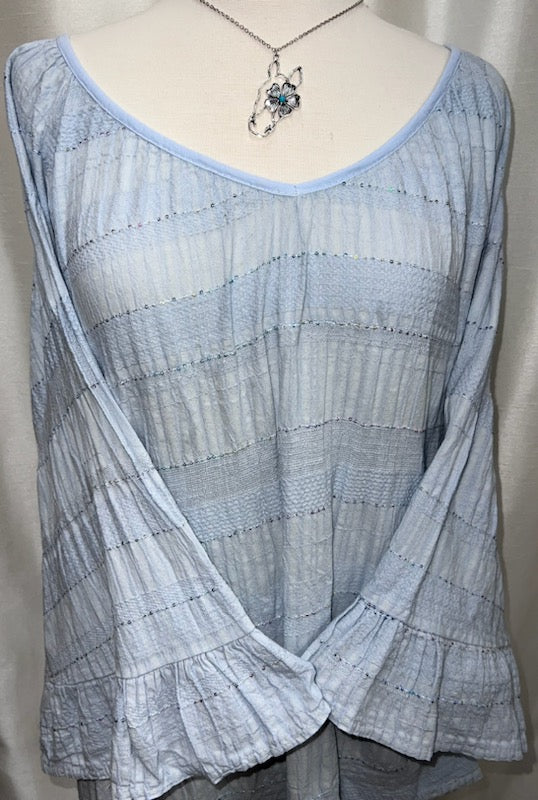 Sequin Tunic – Light Blue