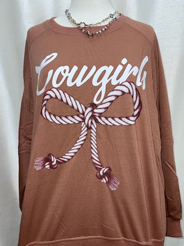 French Terry Top with Lace