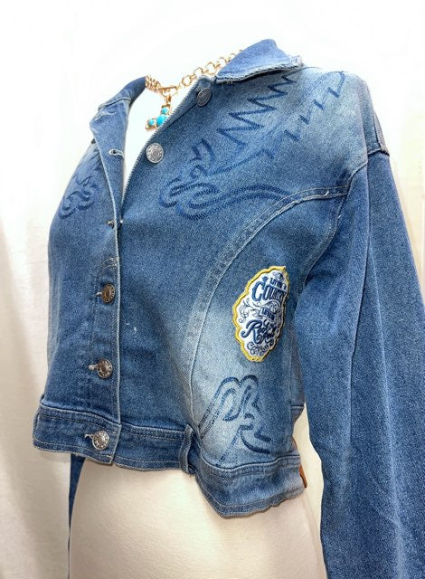 Embroidered Western Denim Jacket