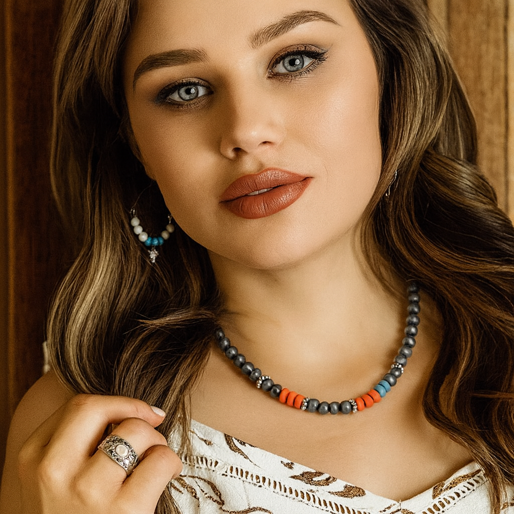 Montana Silversmiths “The Badlands” Beaded Necklace (ANC6246)