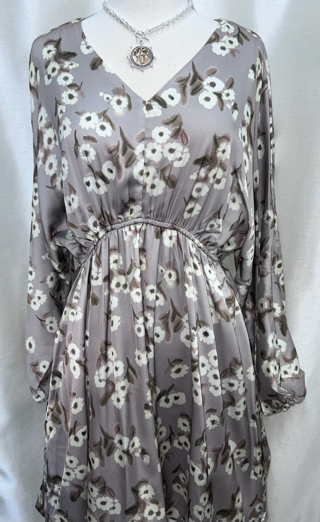 Taupe Flower Dress