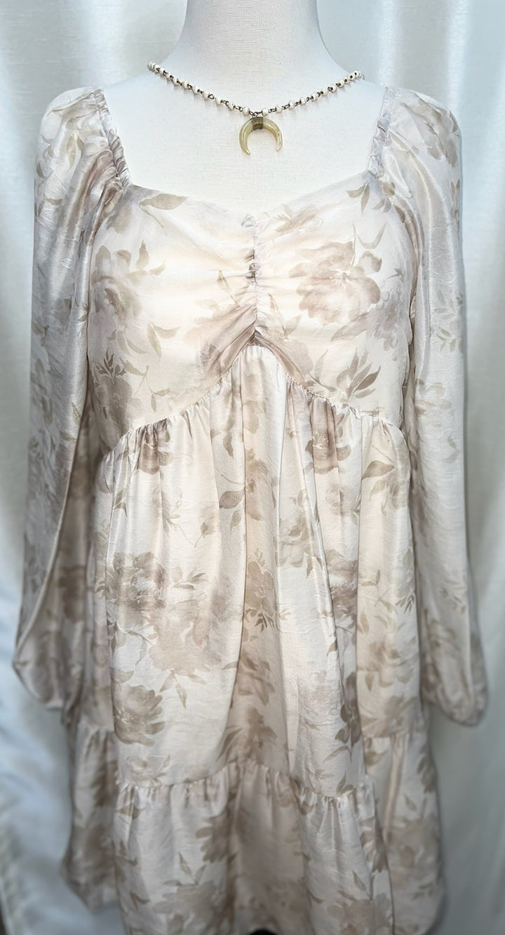 Cream Flower Dress