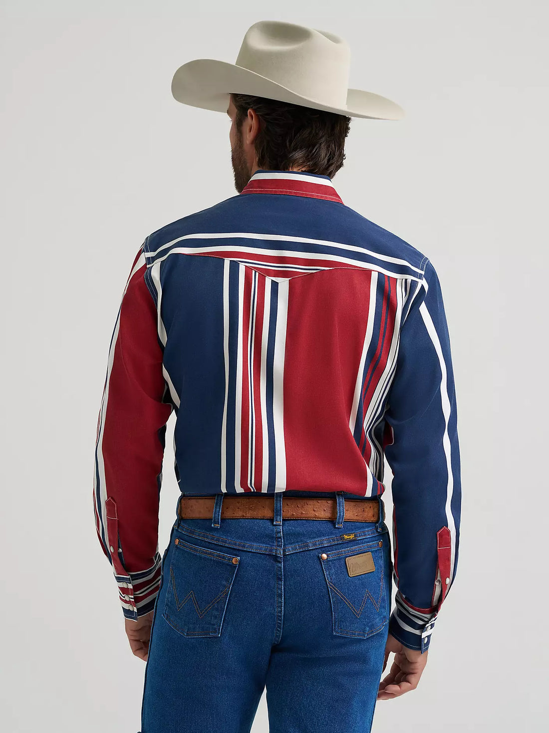 Wrangler® Vintage Inspired Long Sleeve Shirt - Blue Multi Stripe - 112375916