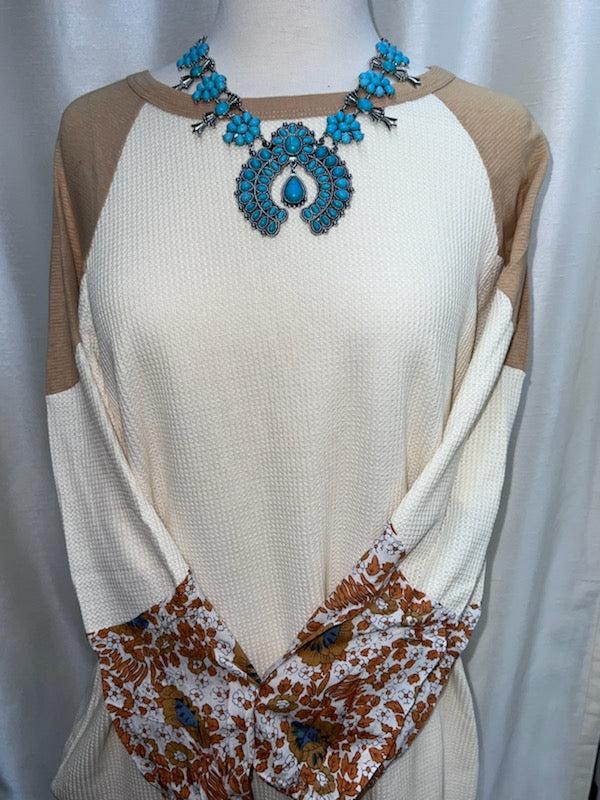 Ivory Flower Sleeve