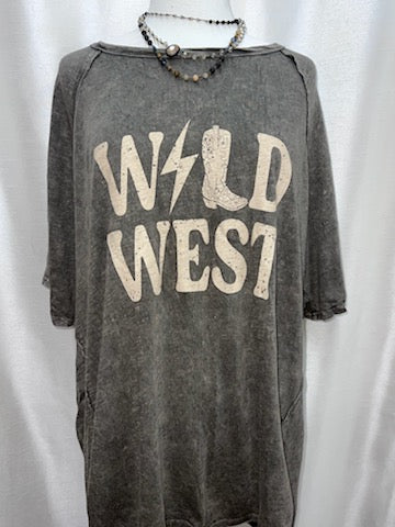 Cotton Slub Washed Tee – “Wild West”