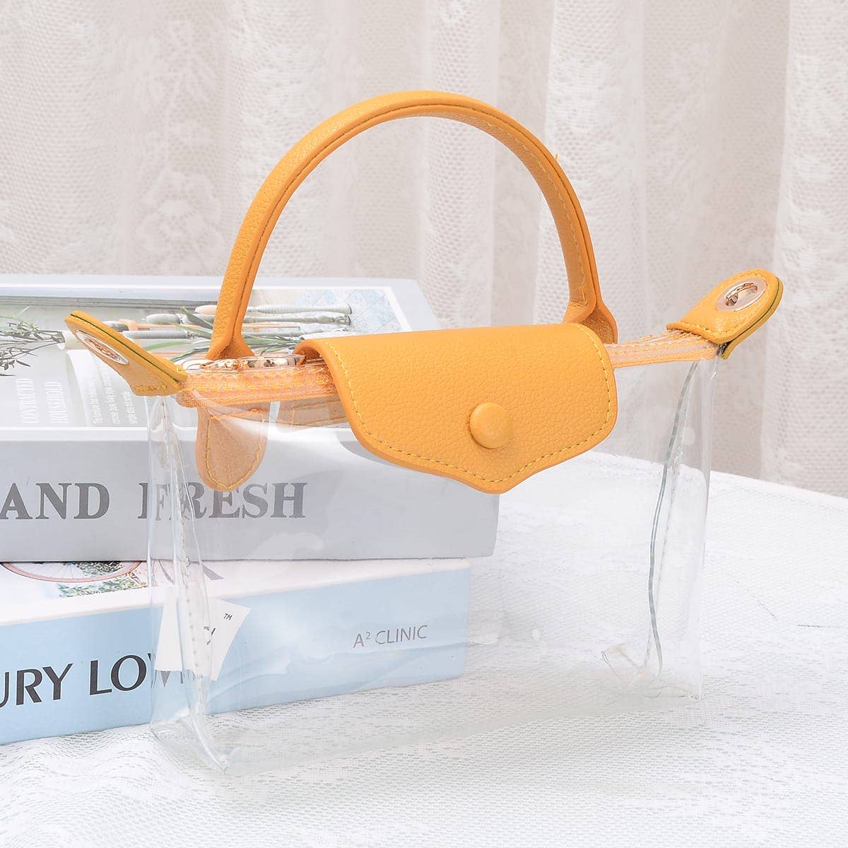 CB781 Gladys Clear Gameday Mini Crossbody Bag: Silver