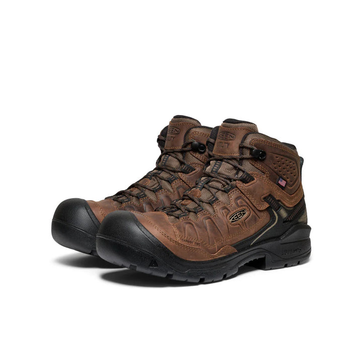 KEEN Targhee IV Mid Work Waterproof Boot – Dark Earth/Black 1030865