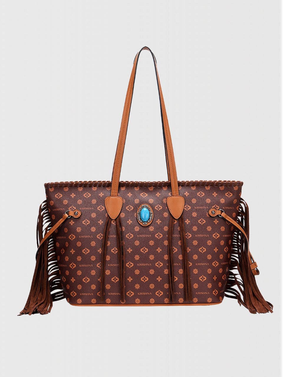 Brown Fringe Big Capacity Women Shoulder Bag