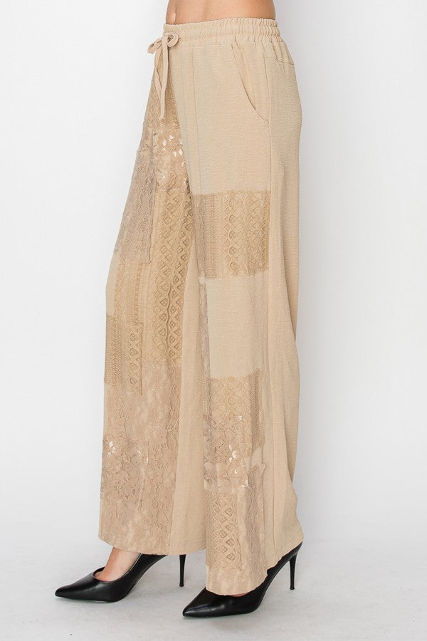 TAUPE DRAW STRING PANTS