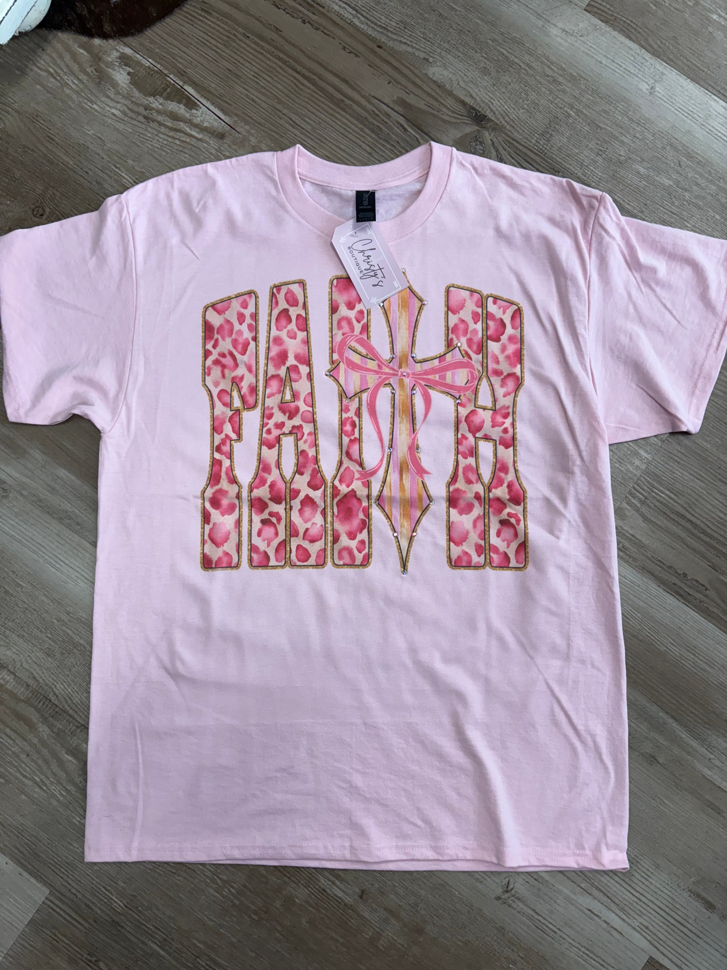 FAITH BABY PINK TEE