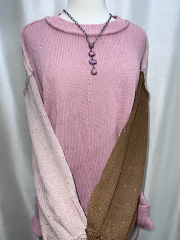 equin Yarn Colorblock Sweater