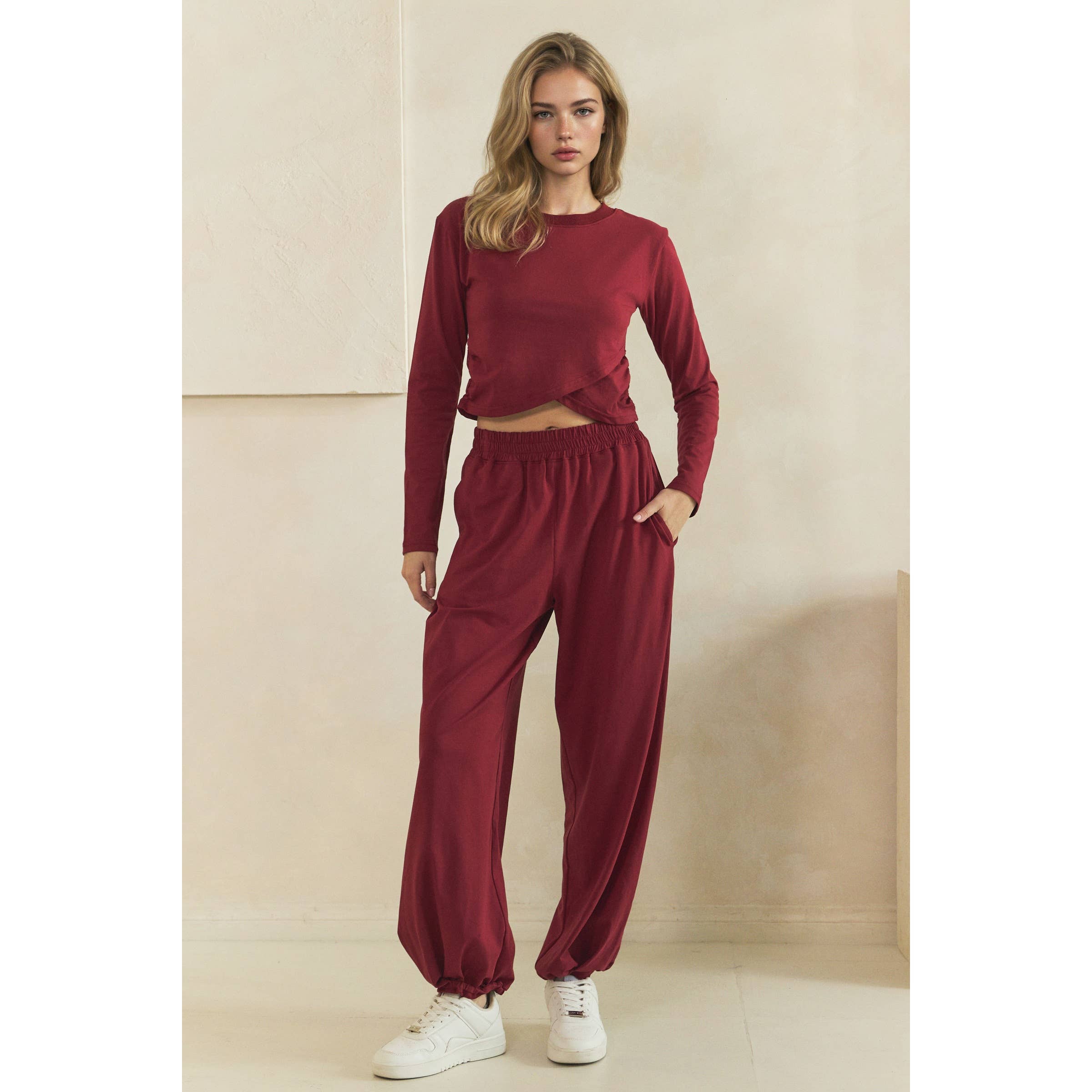 Cozy Twist Lounge Set: Charcoal / L