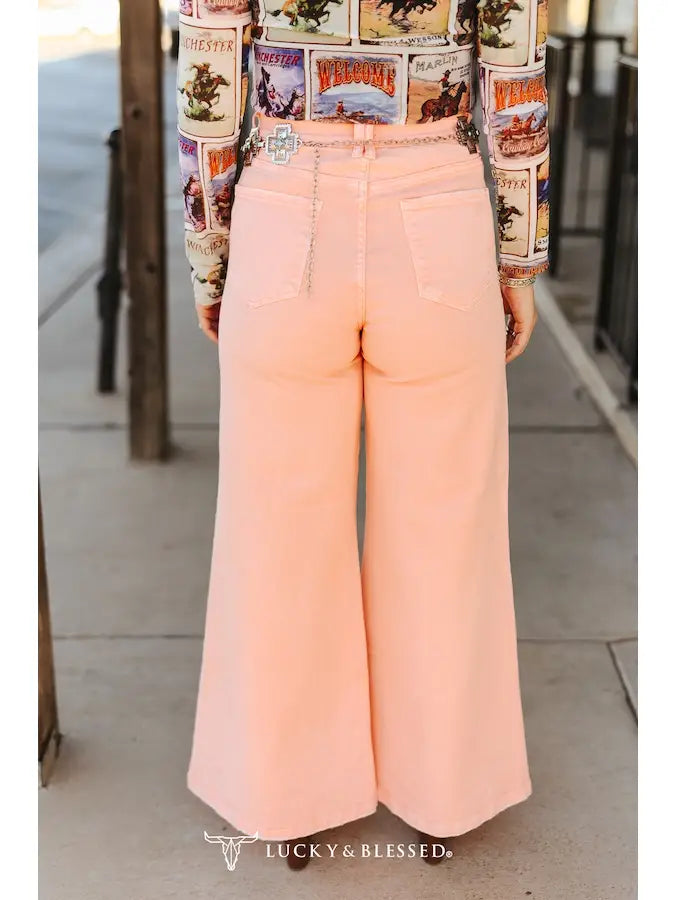 PINK DENIM STRETCH TROUSER