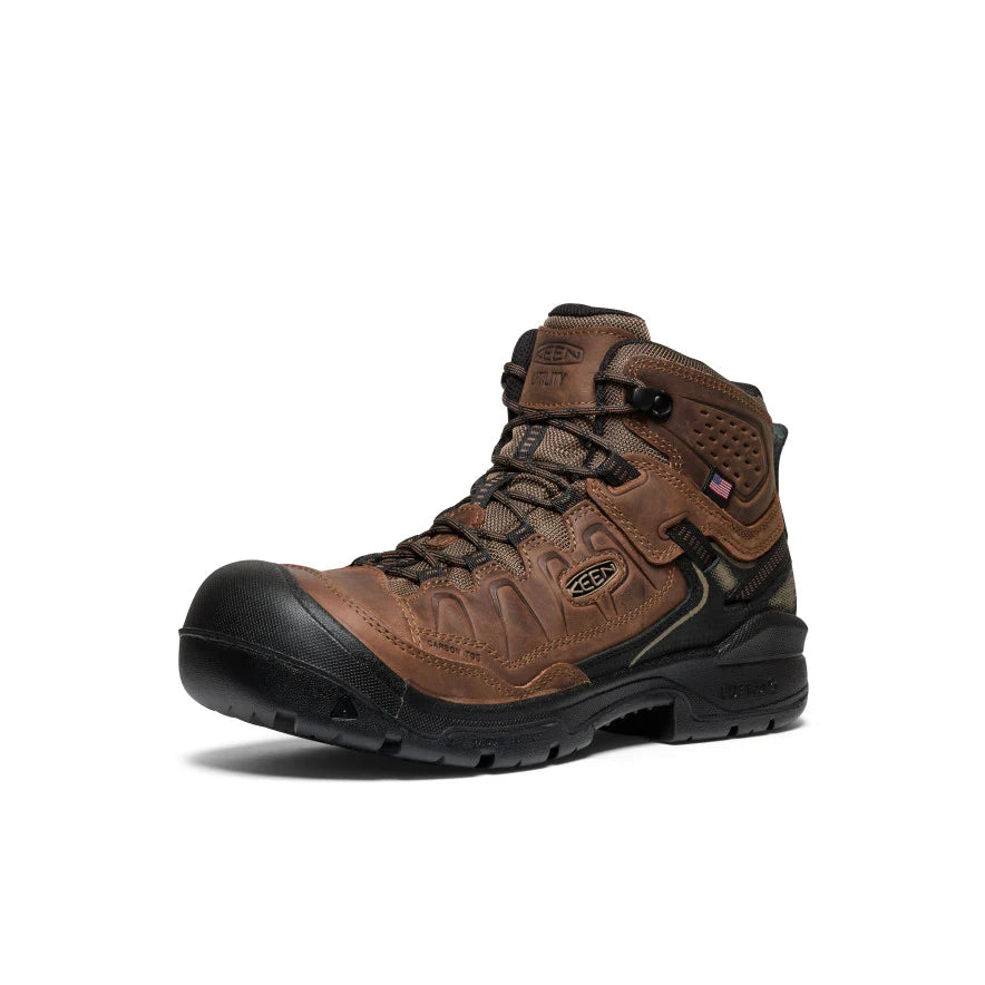 KEEN Targhee IV Mid Work Waterproof Boot – Dark Earth/Black 1030865