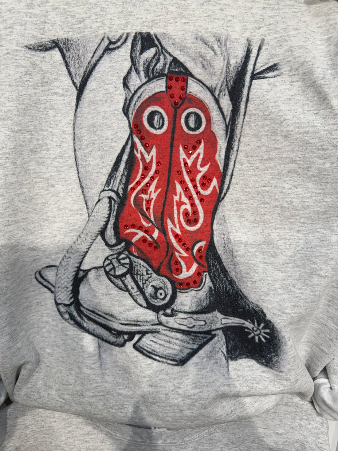RED BOOT WITH BLING TEE