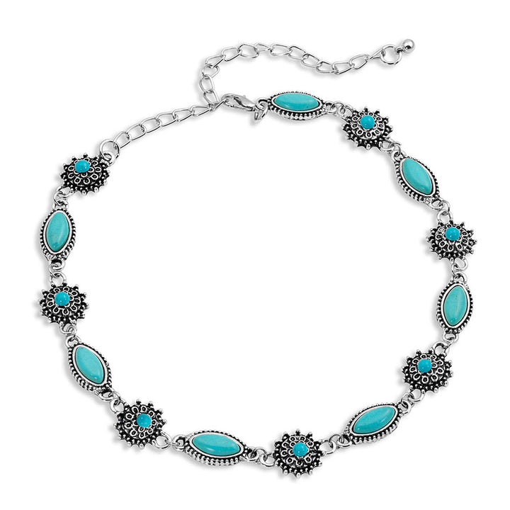 Montana Silversmiths Turquoise Filigree Choker Necklace (ANC4112)