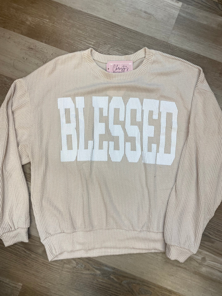 CREAM BLESSED SWEATSHIRT