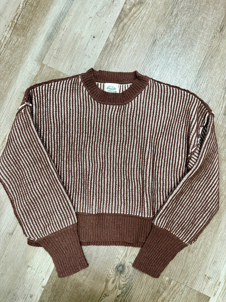 CHOCOLATE KNIT SWEATER
