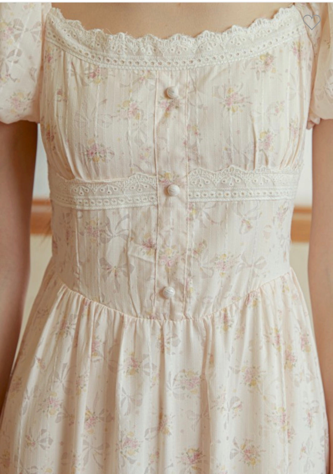 Blush Blossom Puff Sleeve Dress