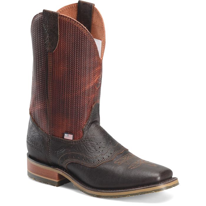 Double H "Baler" 11" Roper Boot – Dark Brown (Style DH 4654)
