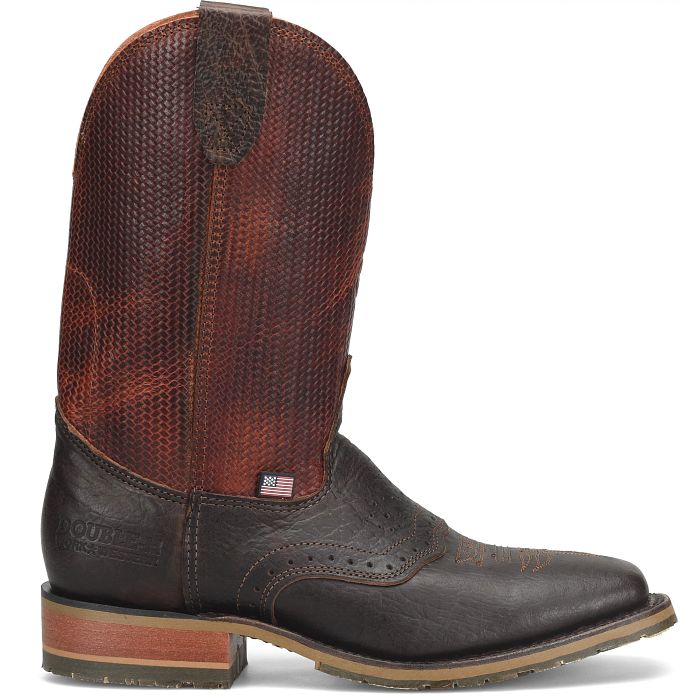 Double H "Baler" 11" Roper Boot – Dark Brown (Style DH 4654)