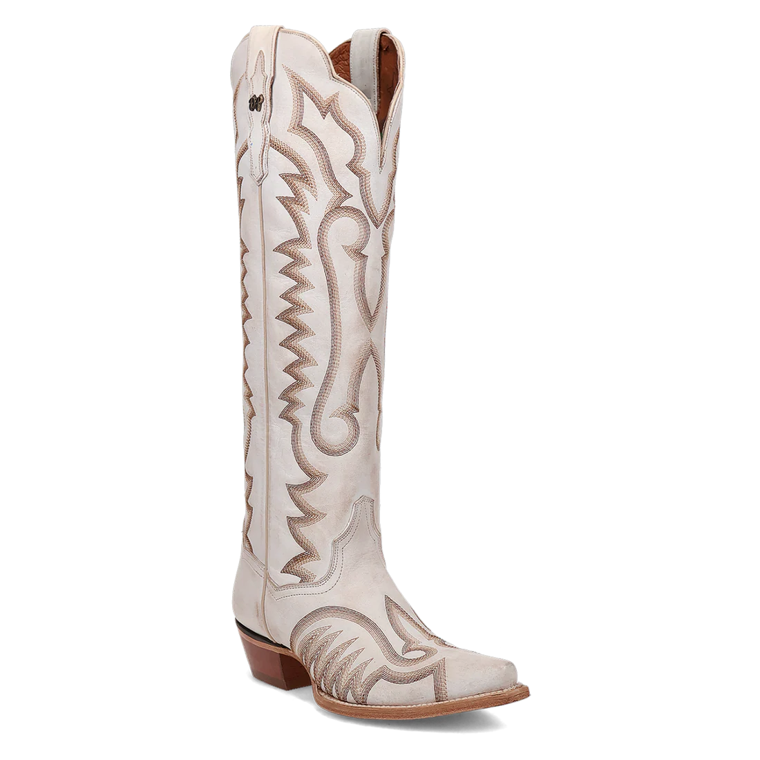 Dan Post® Women’s Josie Tall White Leather Western Boots (DP5107)